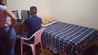 Stepmom Interrupts My Gaming Session With My Stepsister: Secret Spy-Cam Captures Our Forbidden Encounter