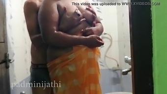 Desi Couple Enjoys Passionate Shower Session On Their First Night Together