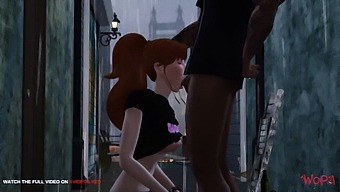 Makoto'S First Act Of Infidelity In A Public Setting, Caught On Camera In The Great Outdoors.