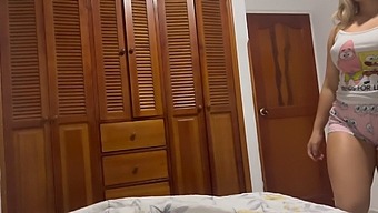 Young Blonde Daughter And Stepmom'S Secret Affair Caught On Camera