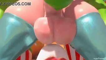Princess Rosalina, The Horny Slut Gives A Great Blowjob And Achieves An Incredible Orgasm.